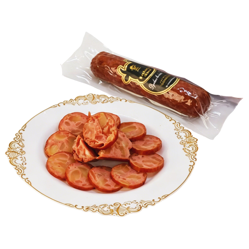 HASK哈客斯俄式牛筋道香肠165g火腿香肠即食筋道大红肠食品口感Q弹