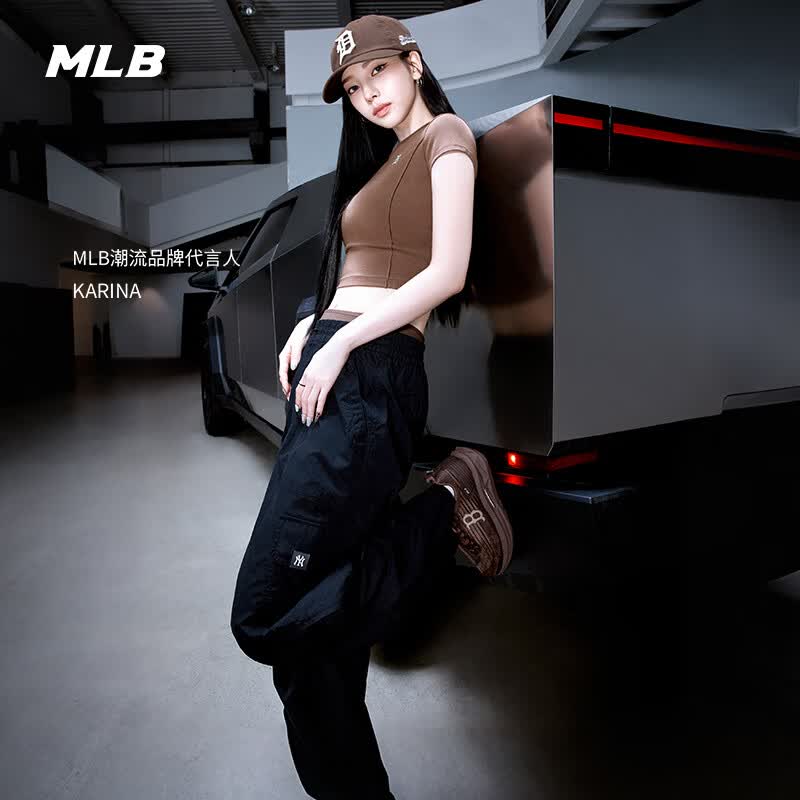 MLB官方 KARINA同款运动休闲鞋男女透气轻便舒适百搭跑步鞋RNWR1 波士顿红袜队/棕色 38.5