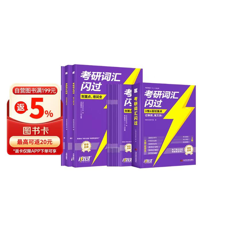 考研英语闪过词汇2027考频旗舰线装版+时间规划打卡表+8个重点词汇+89节精讲视频 乱序版单词书英语一二通用巨微考词 可搭考研真相黄皮书历年真题红宝书刘晓艳你还在背单词吗
