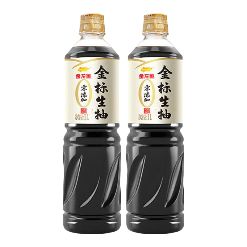 金龙鱼花椒油酱油组合 花椒油70ml+零添加金标生抽1L*2瓶 炒菜凉拌 到手共3瓶