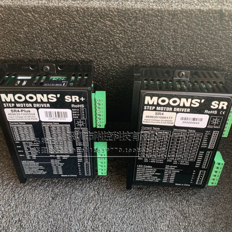 鸣志步进驱动器等原厂现货MOONS步进电机SR4-D S SR4驱动器