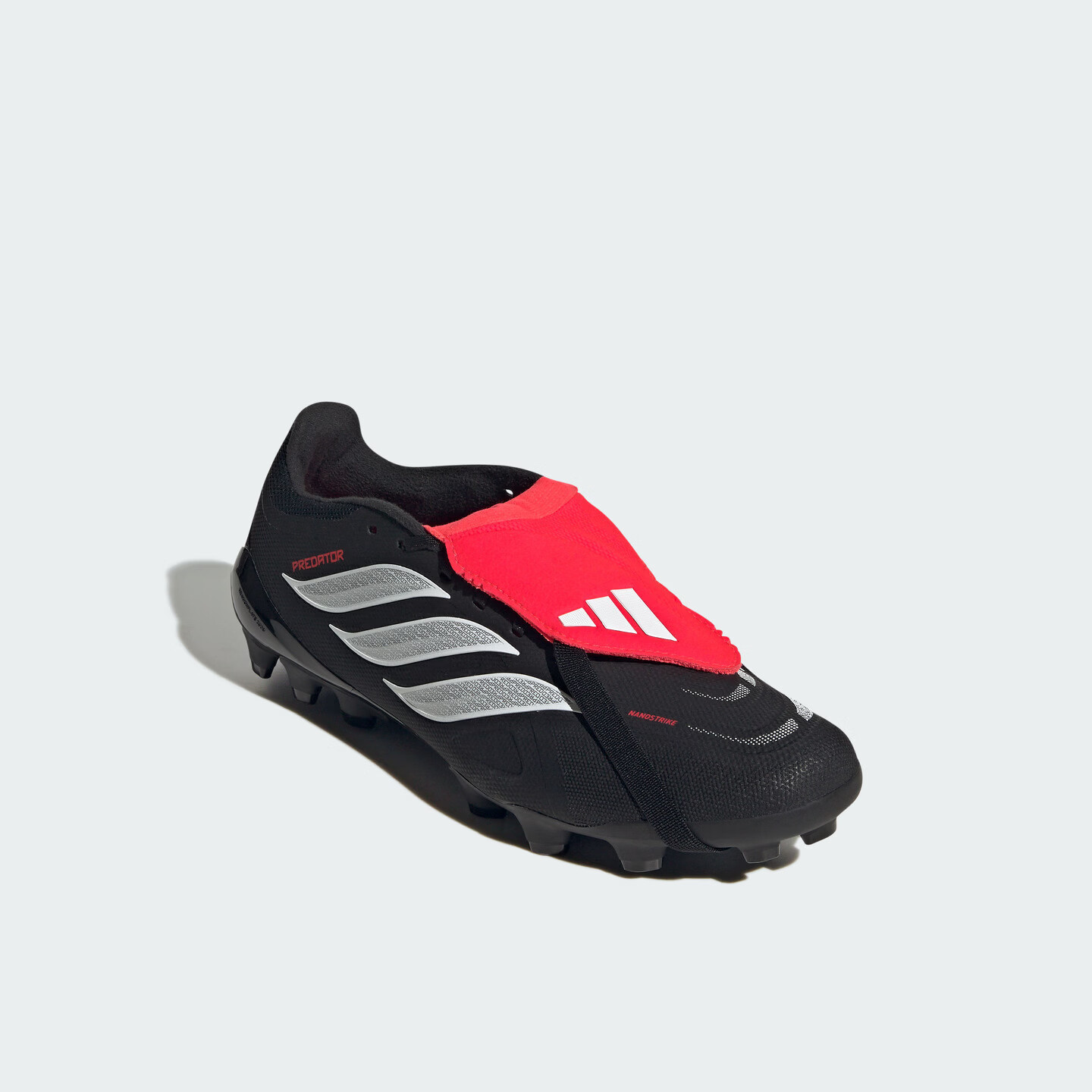 adidas PREDATOR LEAGUE FT人草2G/3G AG定制足球鞋男女阿迪达斯 黑色/白色/亮红 40