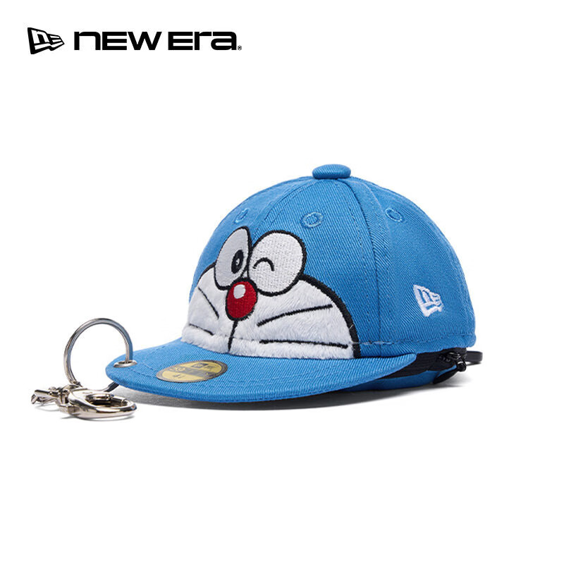 NEW ERA纽亦华26新品哆啦A梦迷你帽子小型储物刺绣装饰钥匙包NE 14904870-蓝色 均码