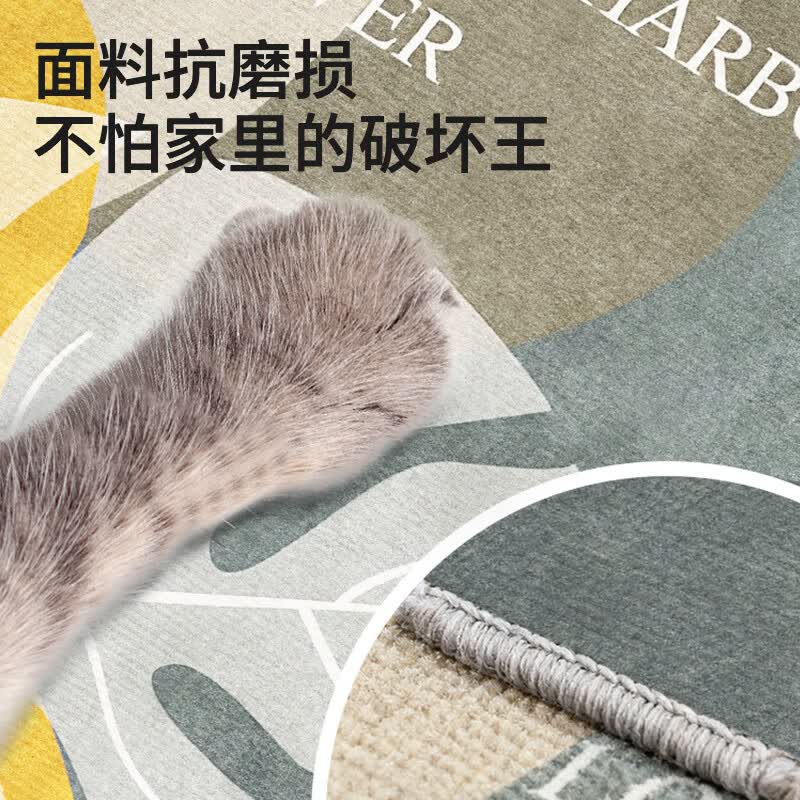 雨萱入户地垫门口脚垫家用进门垫玄关防滑防水加厚门垫卧室客厅地毯垫 丹枫迎秋【水晶绒】 80cm*120cm