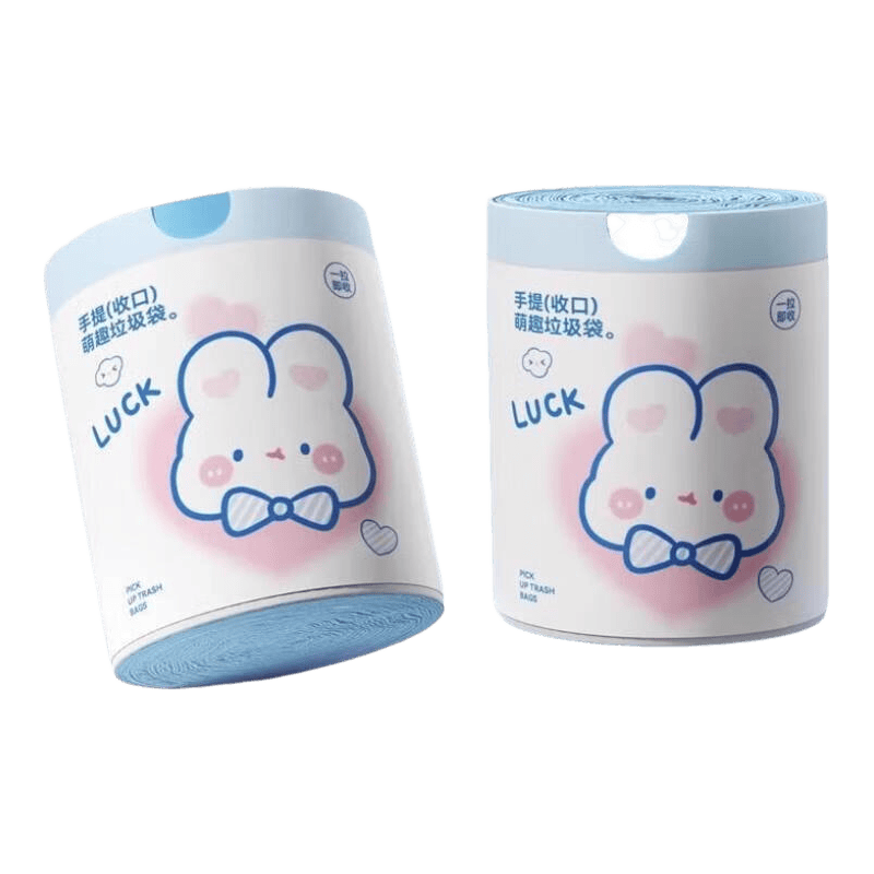 倩术蓝色小兔垃圾袋抽绳式加厚加大3卷 7.89元 - 美泡泡