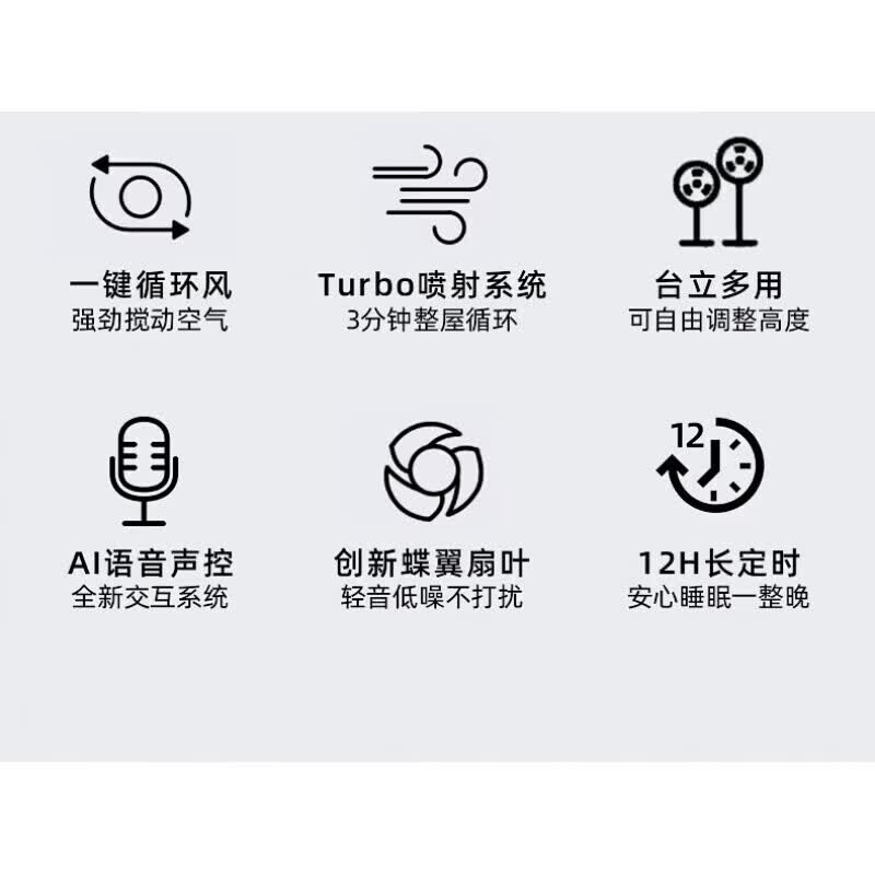 美的多采风扇落地平面扇静音家用通用立式宿舍小型台式语音电扇风力循环 机械-【自动摇头】