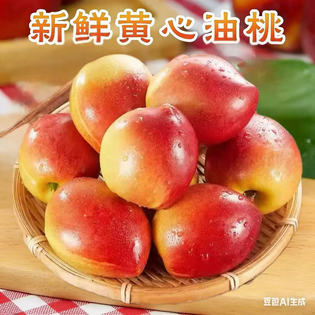 桃子山东黄心油桃单果70g+当季新鲜水果应季采摘 带箱2斤净重1.8斤 单果70g+