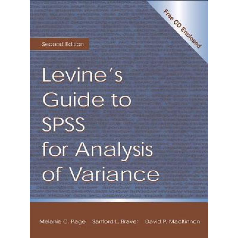 预订 levine"s guide to spss for analysis of variance