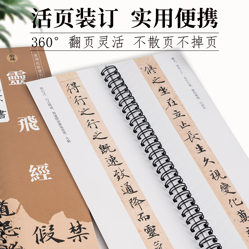 面碑钟绍京灵飞经小楷毛笔书法临摹原贴复刻近距离学习放大字帖 钟绍京《灵飞经》楷书毛笔临摹字帖