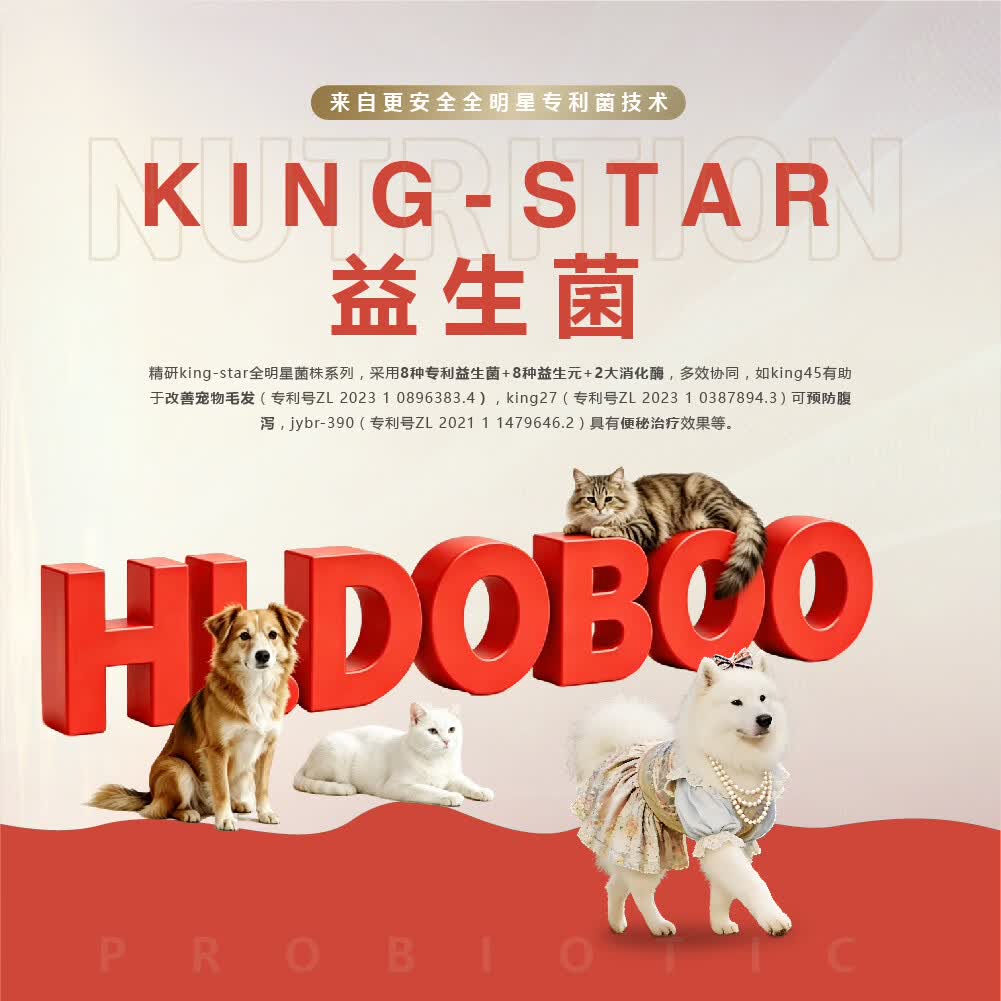 HI.DOBOO嗨多宝猫用宠物益生菌调理肠胃止泻止吐软便专用120粒复合益生菌 猫用 120粒*1罐