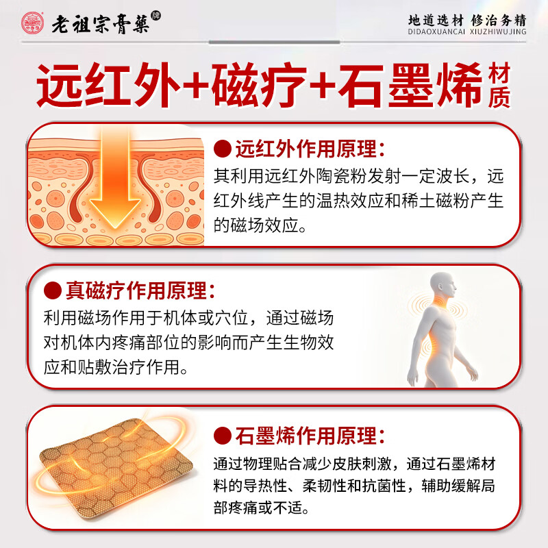 老祖宗膏藥颈椎贴膏肩周炎颈椎病止痛腰椎间盘突出膏贴腰疼腰痛关节炎黑膏 寒百乐贴/加强型（ 1贴1袋/24贴）