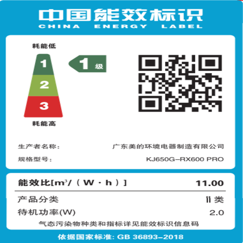 美的(Midea)母婴级空气净化加湿除甲醛除异味烟味消毒机家用卧室过敏原除螨滤芯新风机 KJ650G-RX600 PRO KJ650G-RX600 PRO