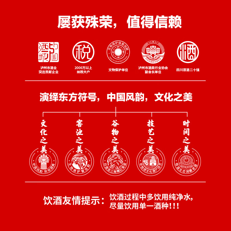 国之(GUOZHI)国之小酒 小壶酒 浓香型文创白酒 纯粮酒 国标优级 宴请送礼 52%vol 125mL 2瓶