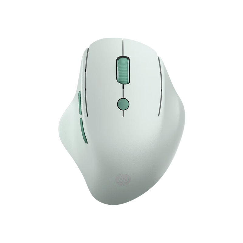 HP 惠普 Engineer1 双模人体工学鼠标 轻音版 4000DPI 牛油果绿