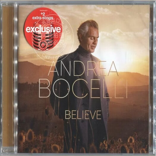 现货【中图音像】安德烈·波切利 Andrea Bocelli Believe (豪华版) 1CD