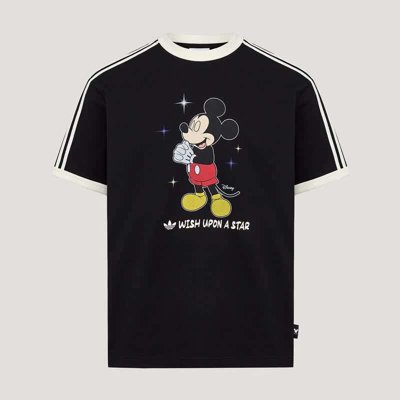 阿迪达斯（adidas）三叶草短袖男女夏季迪士尼联名款经典纯棉宽松版型运动短袖T恤 KT7774 S