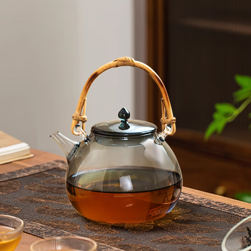 天久璃匠玻璃茶壶玻璃壶泡茶壶茶具茶壶烧水壶小茶壶玻璃煮茶器单壶兰亭 