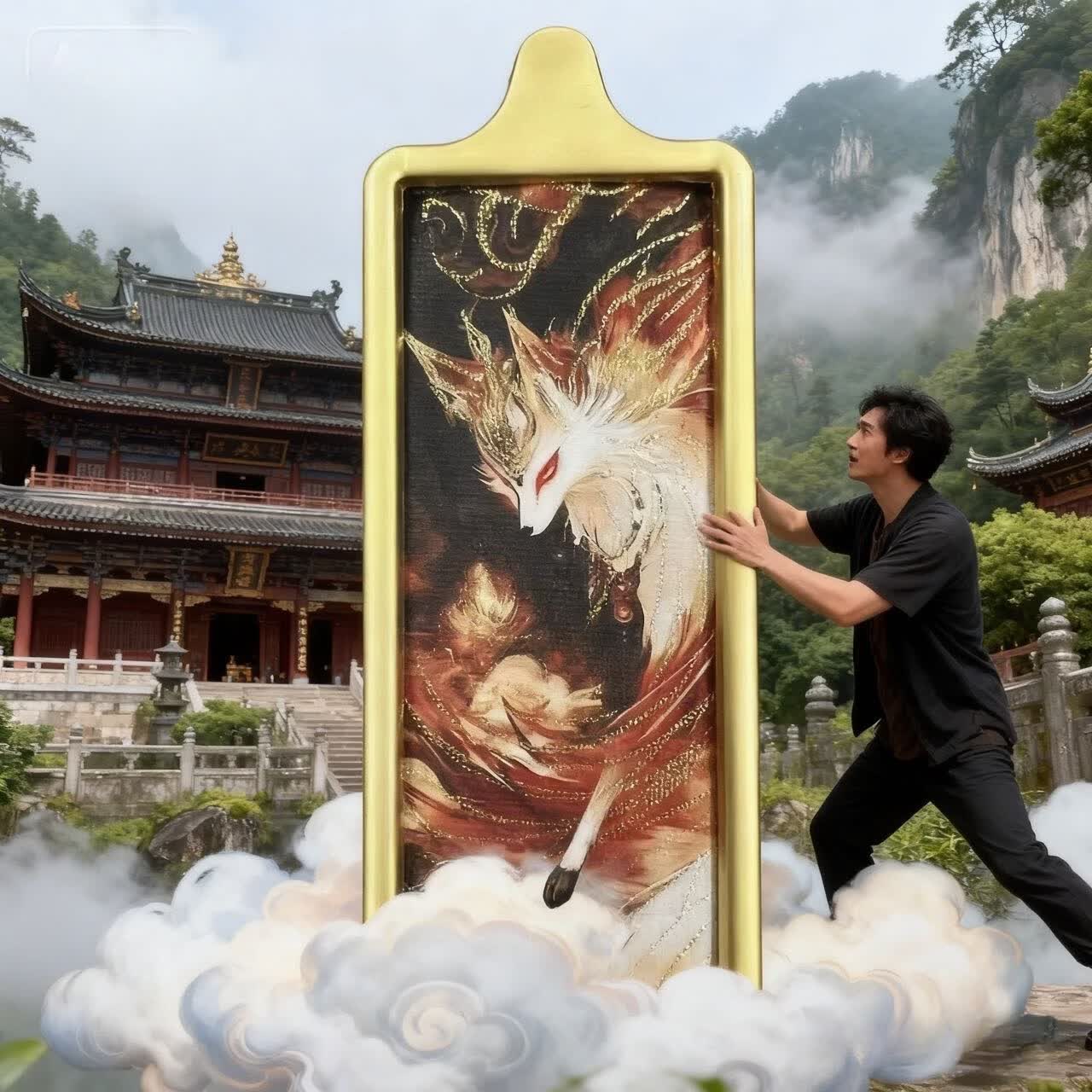 宝诗歌肖战都爱你异性桃花吸引对方为你花钱爱你久九尾狐吊坠项链 狐仙职场为你花钱(供请)