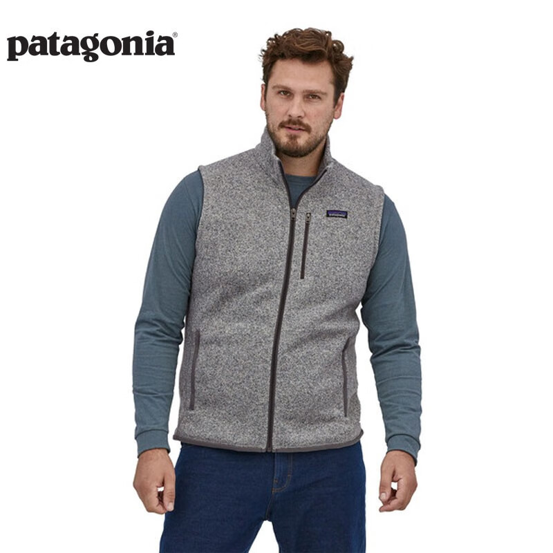 巴塔哥尼亚（Patagonia）男士保暖抓绒衣上衣立领抓绒马甲开衫 Better Sweater 25882  STH  针织面料摩擦易起球 XL
