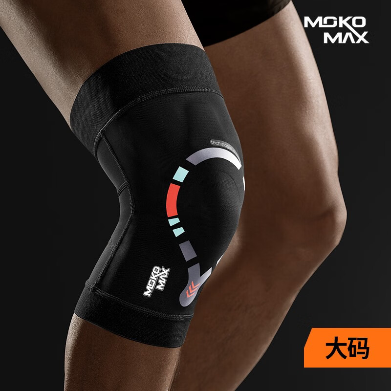 MOKO.MAX 意大利品牌SHARKSKIN系列基础款护膝1只装 L码（大腿围40CM-56CM）
