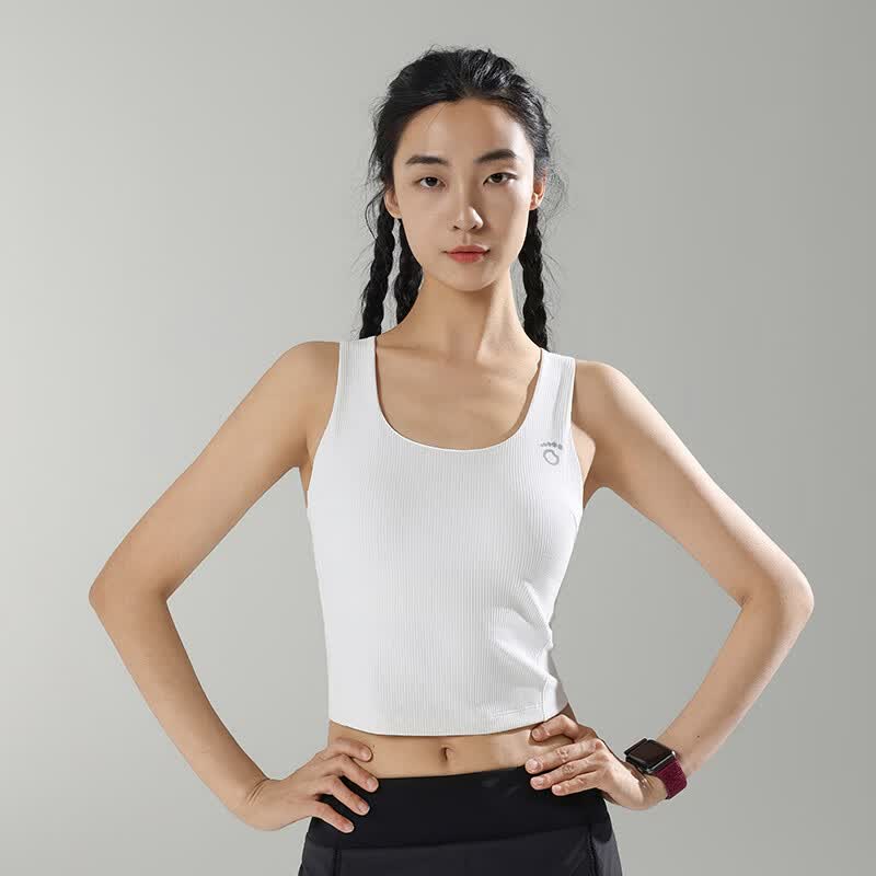 马孔多（macondo）26夏季新品女子二合一运动背心内衣中度支撑蜂巢杯凉感速干抑菌 疗愈黄 S