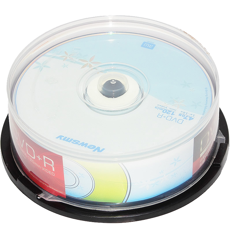 纽曼（Newsmy）DVD+R 16速 4.7G神秘海空白光盘 空白光盘/光碟/刻录盘 桶装25片-新老包装随机发货