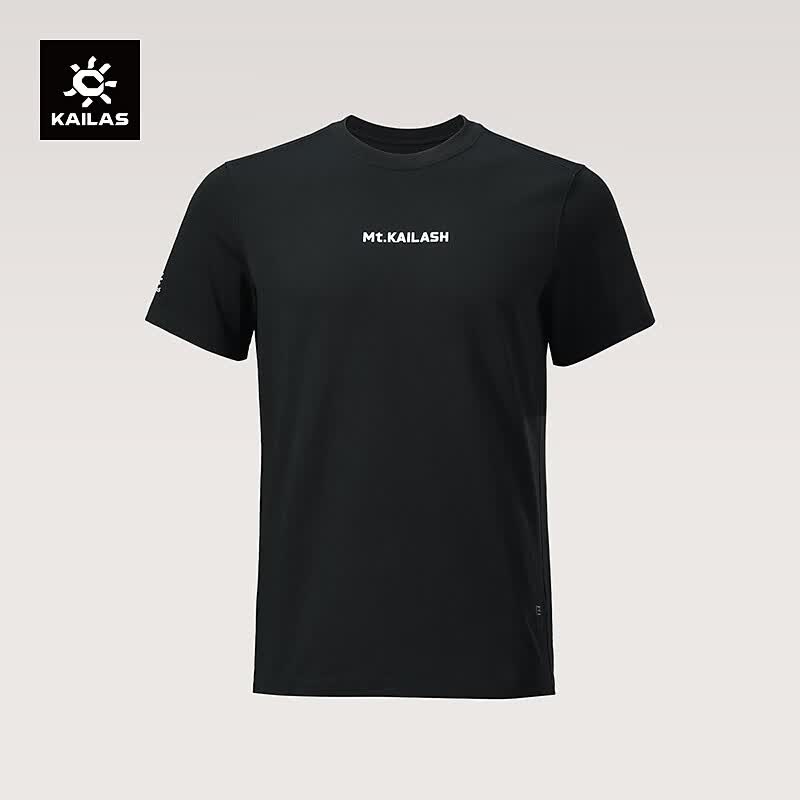KAILAS凯乐石冈仁波齐棉T恤中性款户外棉短袖 玄青黑 XL