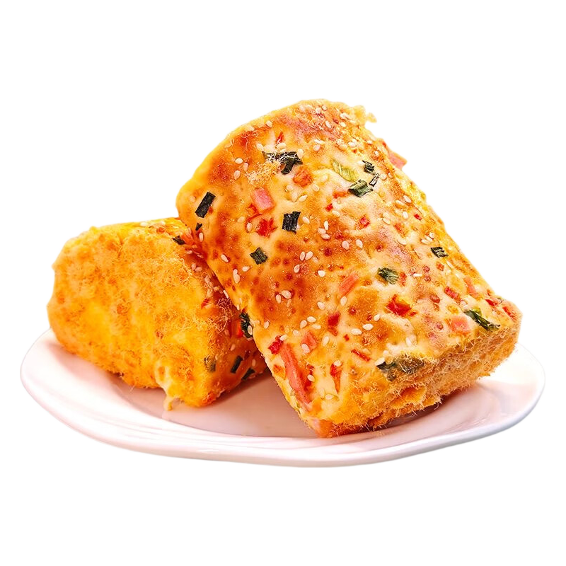 华生园肉松香葱卷面包新鲜现做沙拉面包早餐整箱葱香咸香速食代餐零食 老式香葱卷100g*6袋