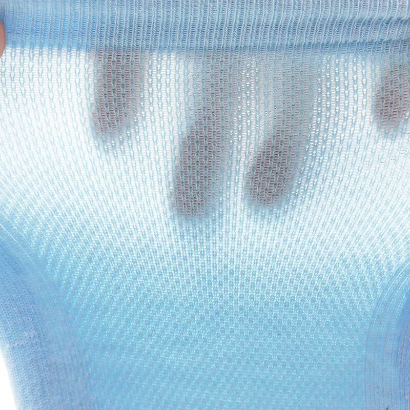 CERVIN日本原装进口护膝清爽舒适跑步助力护膝三菱化工透气吸汗关节护膝 天蓝色 23.5cm 2只装 均 码 膝盖上下围25-50公分