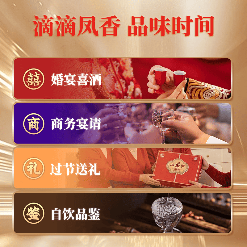 西凤酒20年凤香型白酒婚庆喜宴请商务高端招待送礼 52度 500mL 2瓶  20年窖龄礼盒装（含酒具）