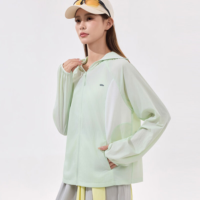 蕉下（beneunder）轻薄防晒衣女款防紫外线速干防晒服凉感透气防泼水外套 【26年TS400短款】初芽绿高级感抗皱休闲 XS