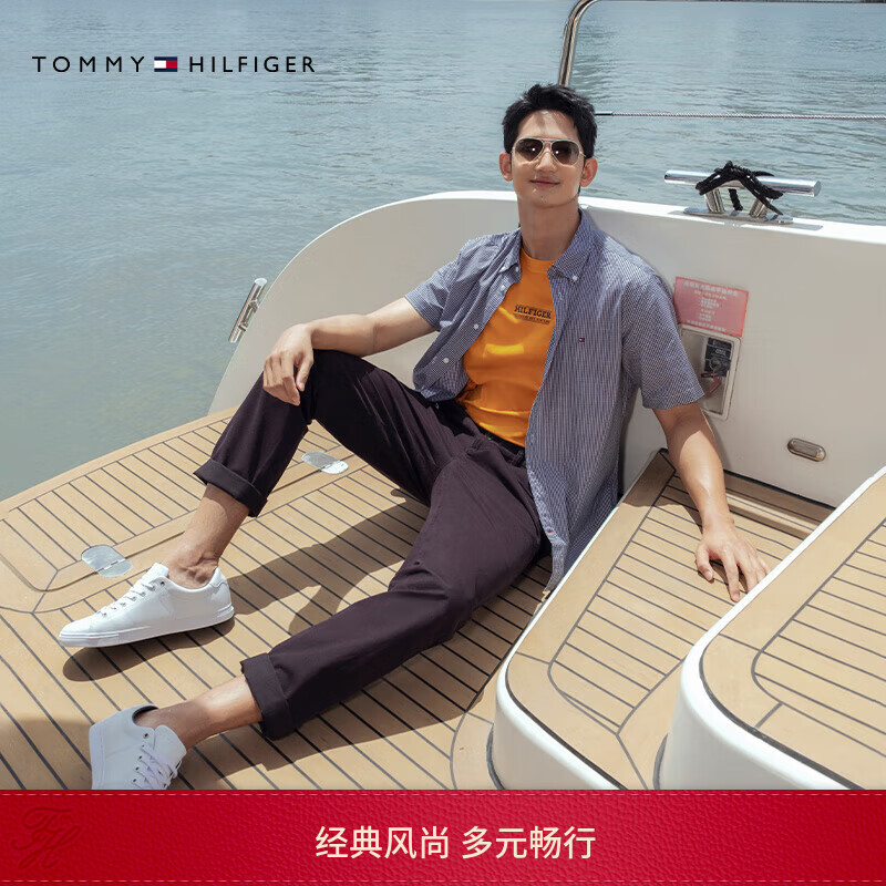 Tommy Hilfiger【弹力直筒】26春夏新款男装潮流多色通勤商务西裤休闲长裤 深藏青410 -直筒版-拍大一码 31 (2.4尺) 京东折扣/优惠券