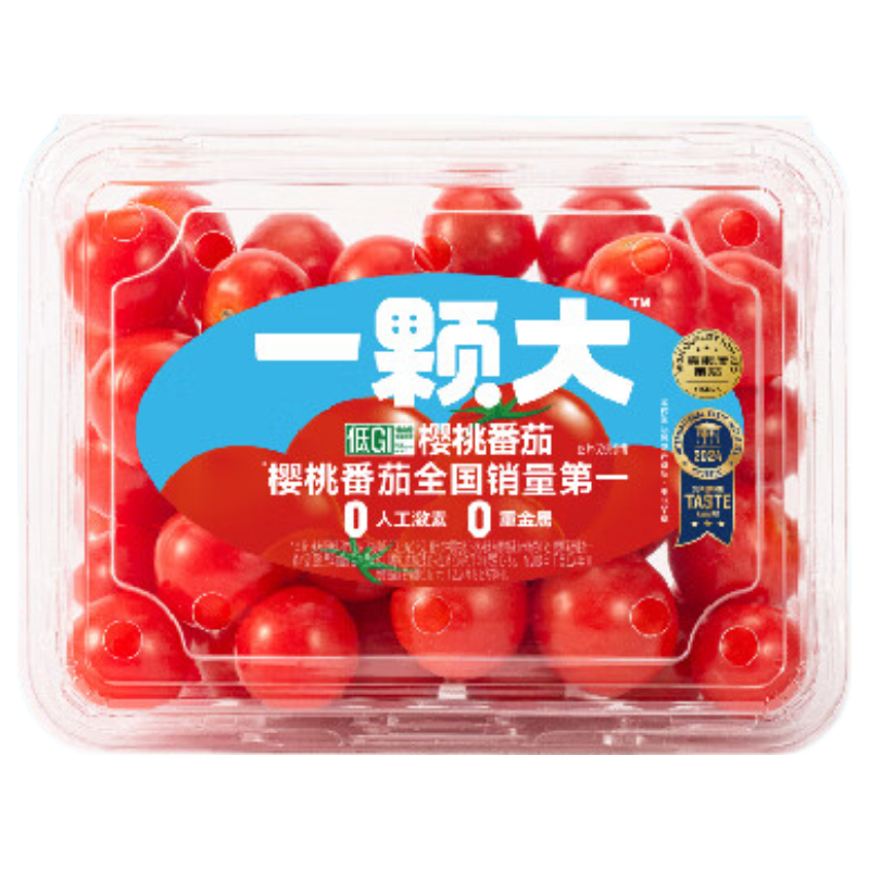 京鲜生&一颗大 红宝石樱桃番茄 净重418g*2盒 西红柿圣女果源头直发