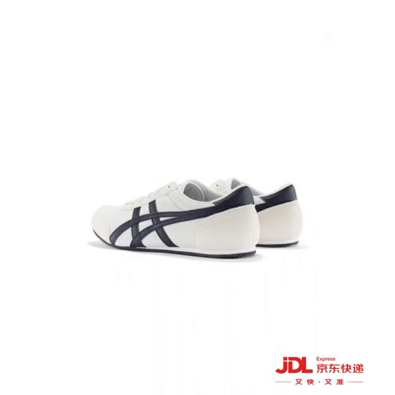 Onitsuka Tiger鬼塚虎男鞋复古舒适轻便 运动休闲鞋女TRACK TRAINER 米色/蓝色 39.5