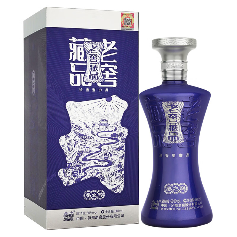 泸州老窖【品鉴产品】浓香型白酒 60度老窖藏品蜀之醇 600ml