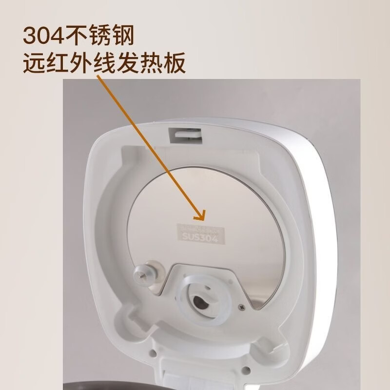 惠百施高端纯钛电饭煲无涂层内胆健康抑菌耐酸碱易清洗智能预约还原米饭本大容量一键操作极简轻奢电饭煲 单锅十晶花内胆