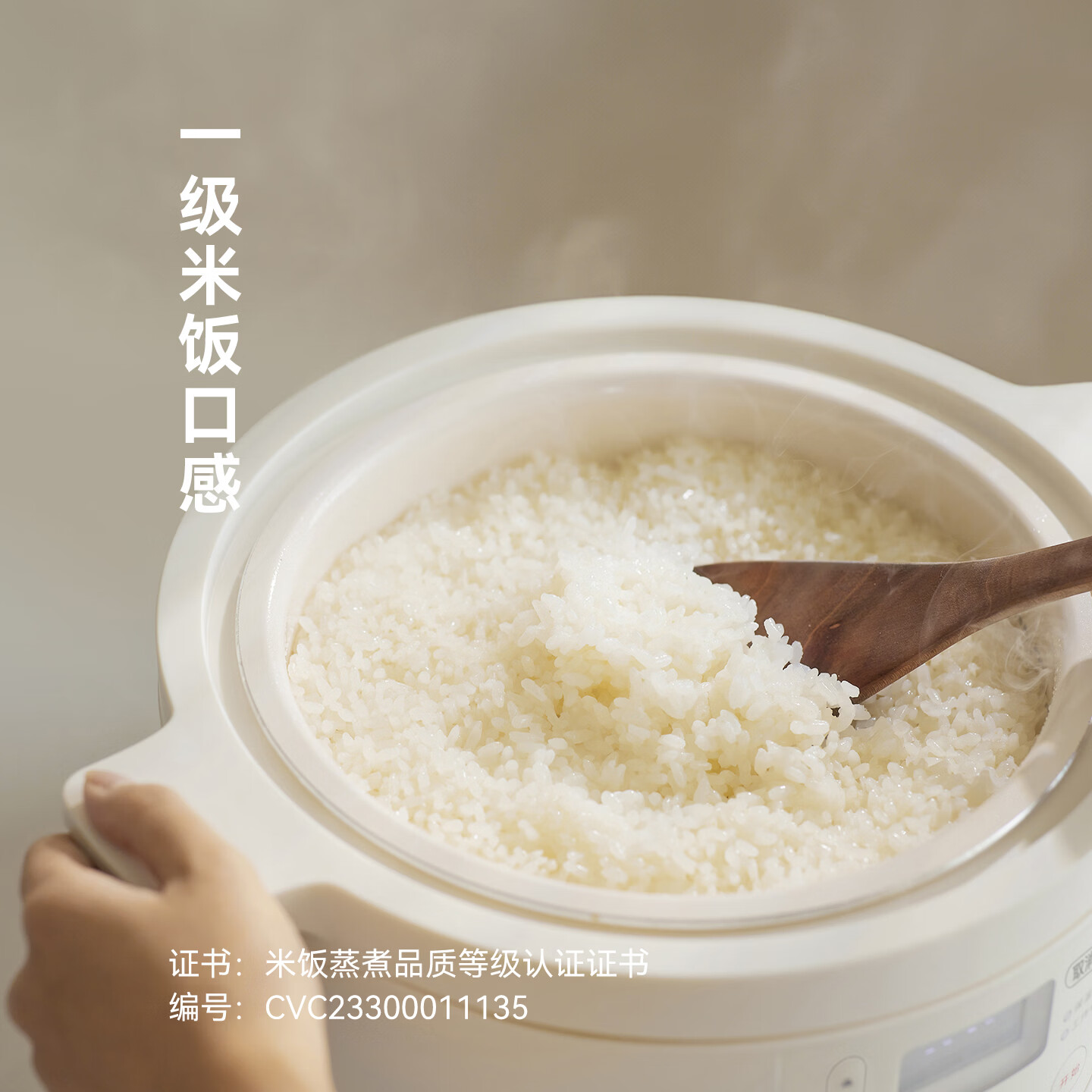 olayks立时 出口原装畅销日韩电饭煲 电饭锅家用2升3升小型电饭锅多功能一体多用防溢预约煮饭锅 3L 陶白色(带透明蒸笼)