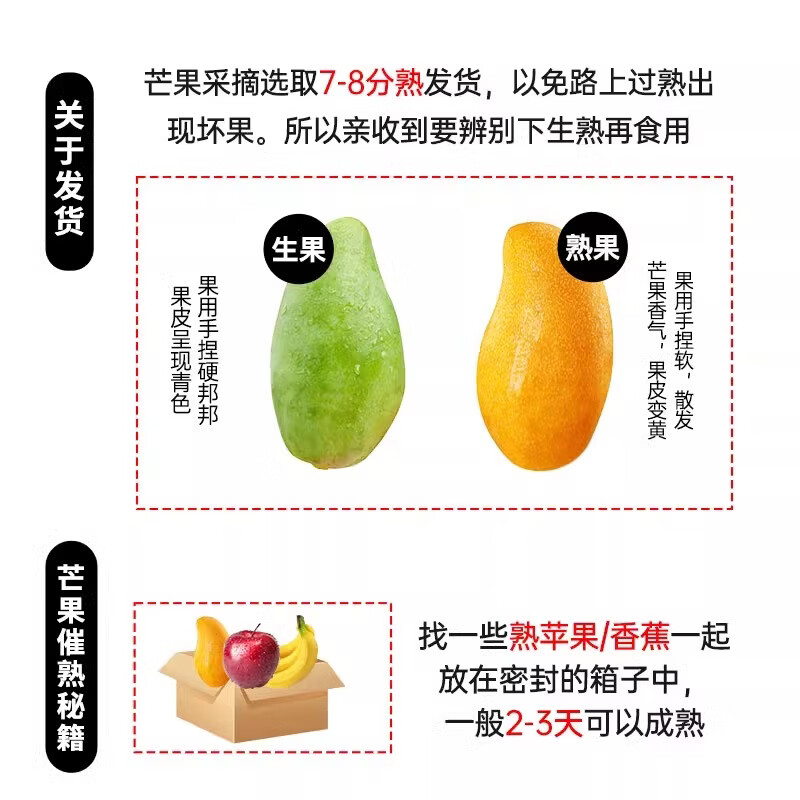 鲜宝道当季现摘广西青皮金煌芒新鲜水果青芒果 5斤金煌芒单果150-300克净重4.5斤