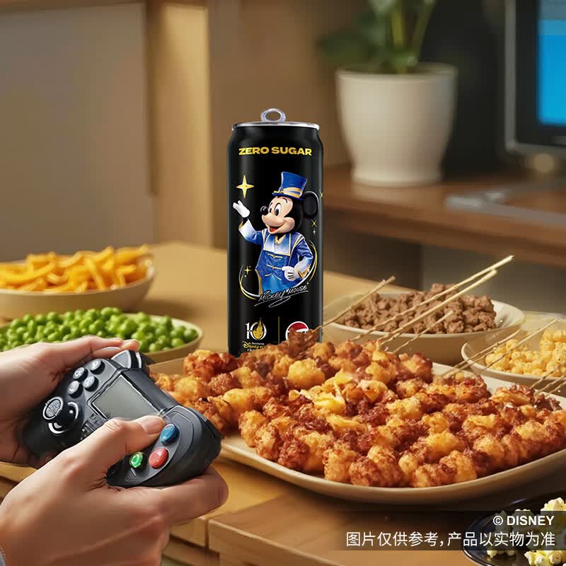百事可乐Pepsi 无糖碳酸汽水饮料 迪士尼10周年IP罐 百事可乐无糖 330ml*24罐【每箱款式1款至多款,随机发货】