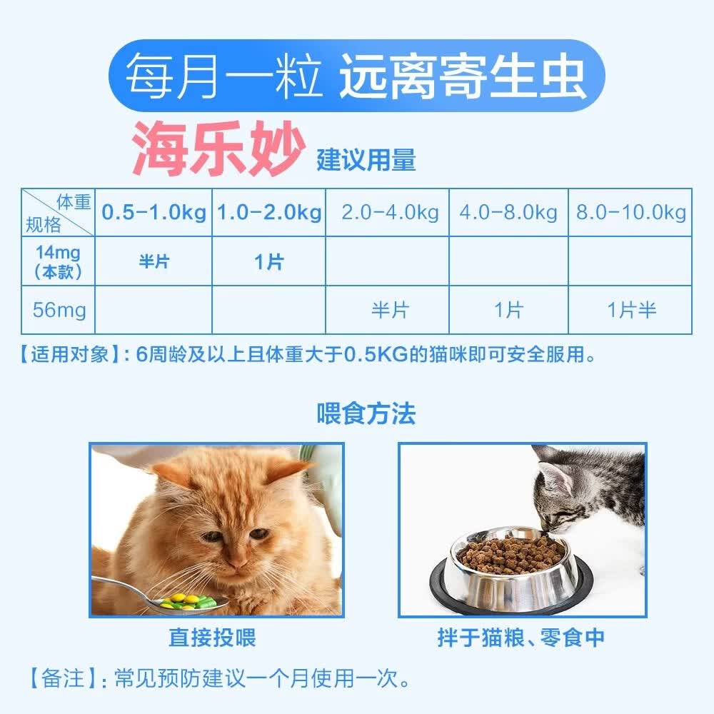 大宠爱（Revolution）大宠爱体外驱虫猫体内外一体成猫幼猫耳螨药套餐猫咪驱虫药拆售 成猫内外驱套餐3支+3粒 3支*1板
