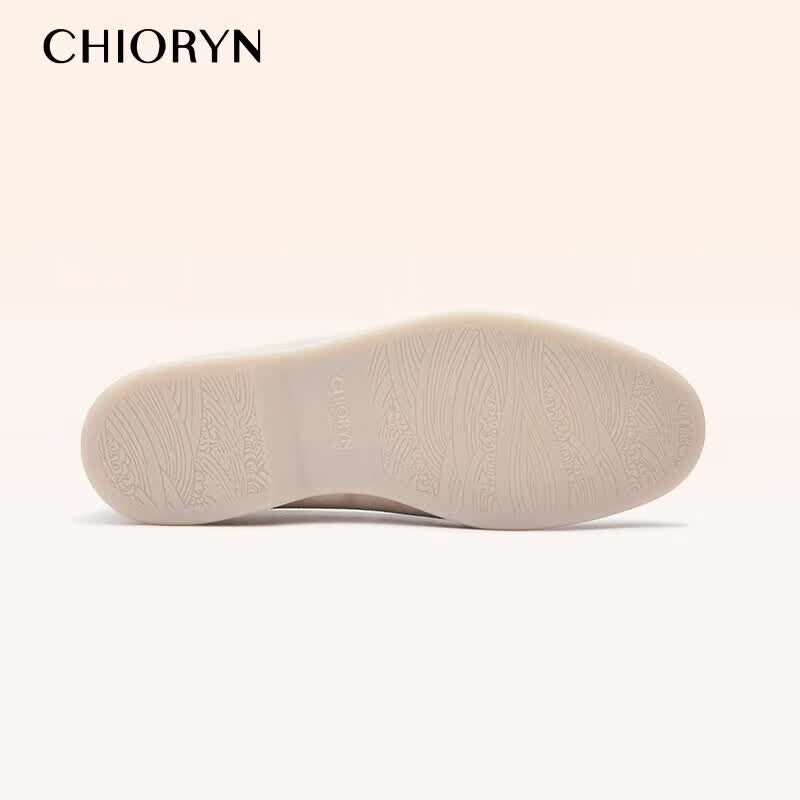 CHIORYN【小羊皮】青润LP一脚蹬乐福鞋男软底休闲皮鞋summerwalk 丁香灰A5-1 41