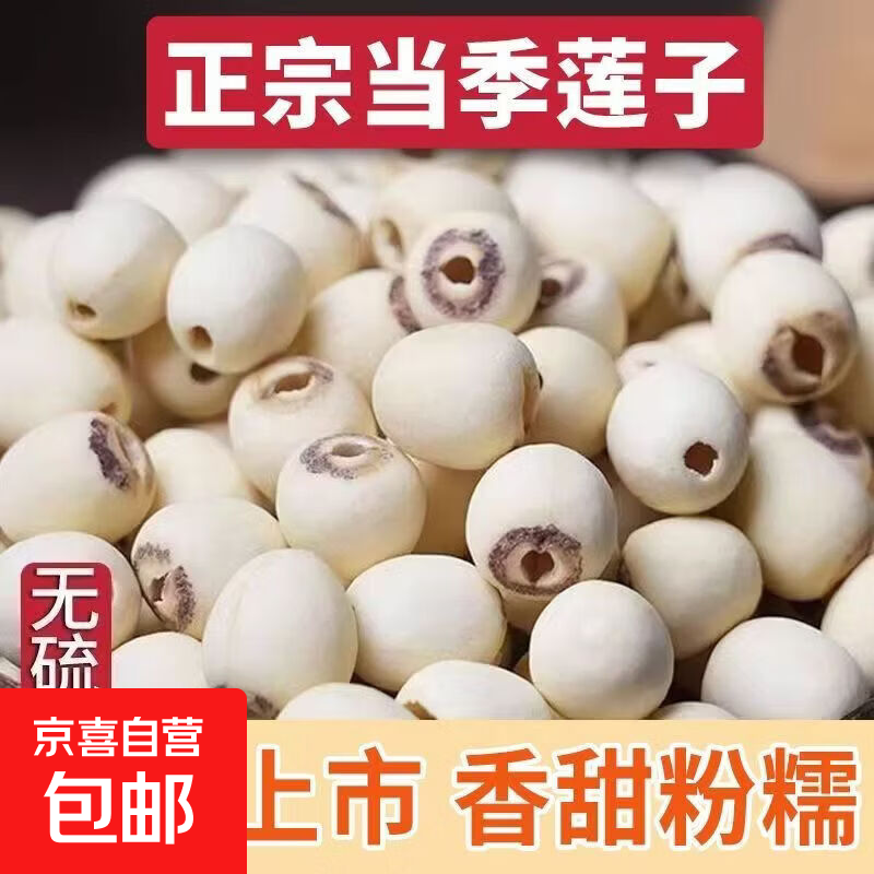 湘潭特产新货精选大粒去芯白莲子干货莲正宗莲子去芯磨皮莲子泡水 体验装 10g*1袋