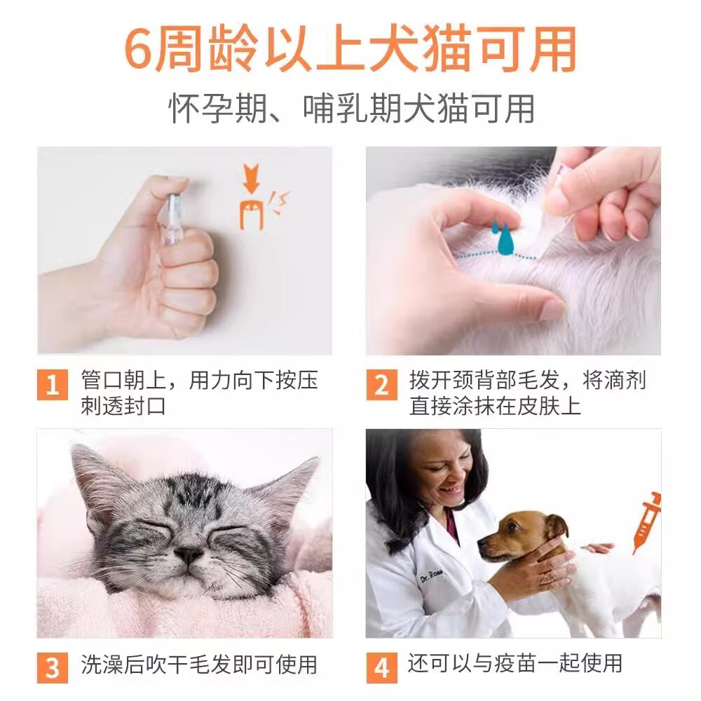 大宠爱(Revolution)大宠爱体外驱虫猫体内外一体成猫幼猫耳螨药套餐猫咪驱虫药拆售 幼猫内外驱套餐3支+3粒 3支*1板