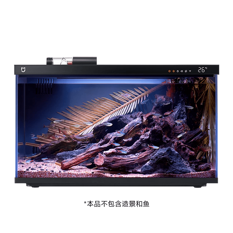 小米（MI）米家智能鱼缸客厅小型造景生态家用背景超白玻璃桌面循环 米家智能款鱼缸
