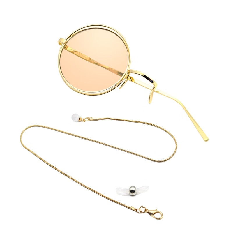 mincity资本家单片单眼眼镜右眼复古 cos搞怪 道具 夹鼻单边镜片 茶色