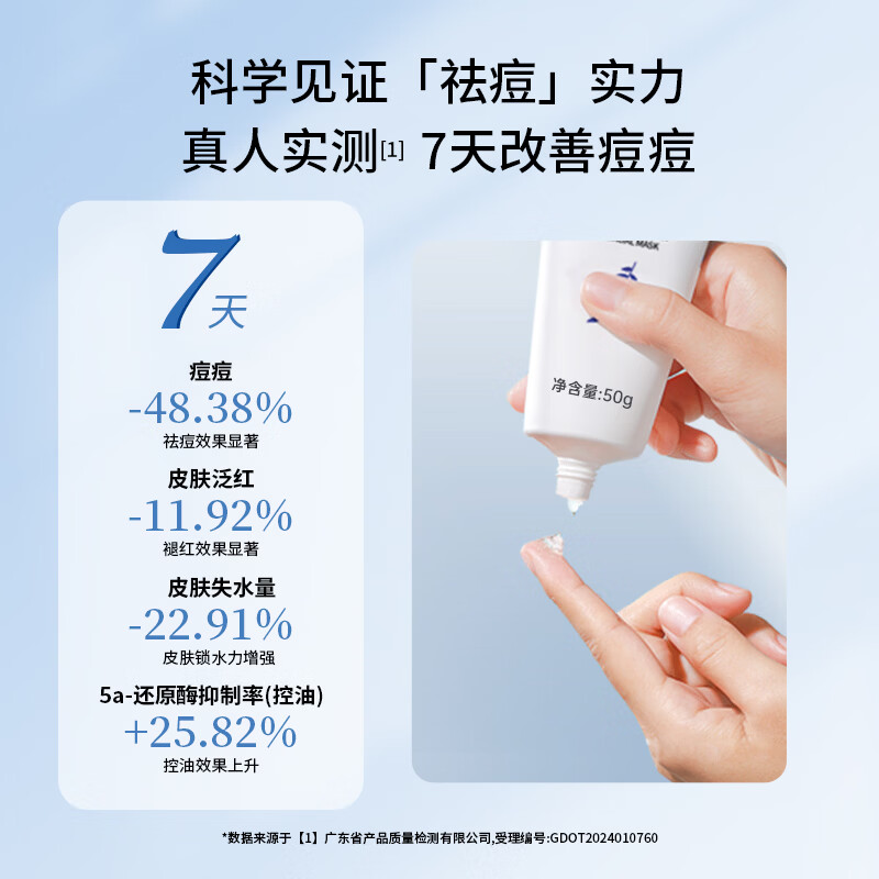 喜敷水杨酸焕颜面膜50g祛痘闭口粉刺祛黑头疏通收缩毛孔控油涂抹面膜 水杨酸焕颜面膜50g+【赠祛痘焕颜礼包】