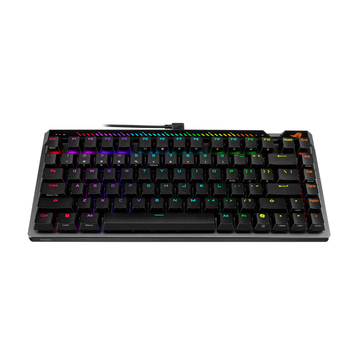 ROG【发顺丰 明日达】ROG魔导士ACE 75HE PBT 游戏磁轴键盘ROG玩家国度 改装三模无线蓝牙 魔导士ACE 75HE 暗夜黑 ROG HFX V2X 磁轴