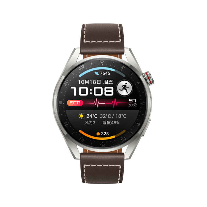 HUAWEI/��Ϊ WATCH3 Pro New �����ֱ� ʱ�п�-��ɫ��Ƥ���� 1274.15Ԫ(������)