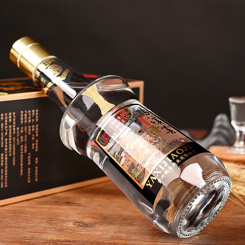 鸭溪窖 52度浓香型白酒 黑金臻品 陈年珍藏 高度纯粮酒 黑金臻品500ml*1瓶
