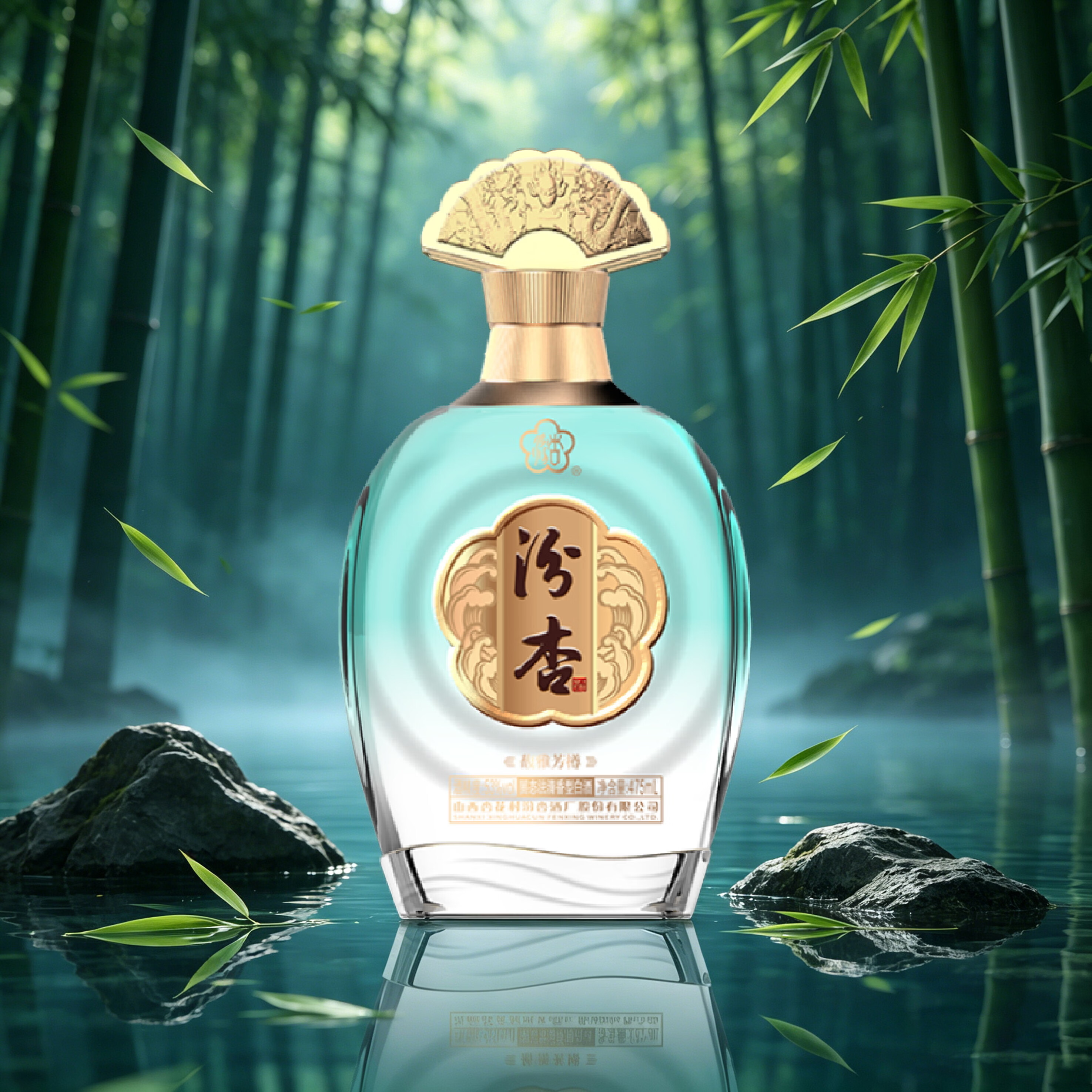 汾杏 馥雅芳樽 清香型白酒 杏花村纯粮酿造 53%vol 475mL 6瓶 整箱装